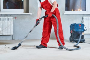 How do I prepare for a post-construction cleaning