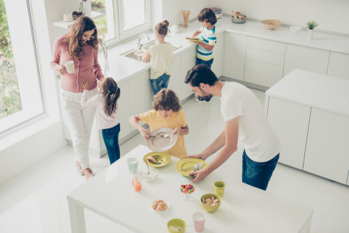 How do you keep up with housework with a big family