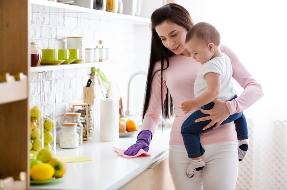 What do you need to clean when you have a baby